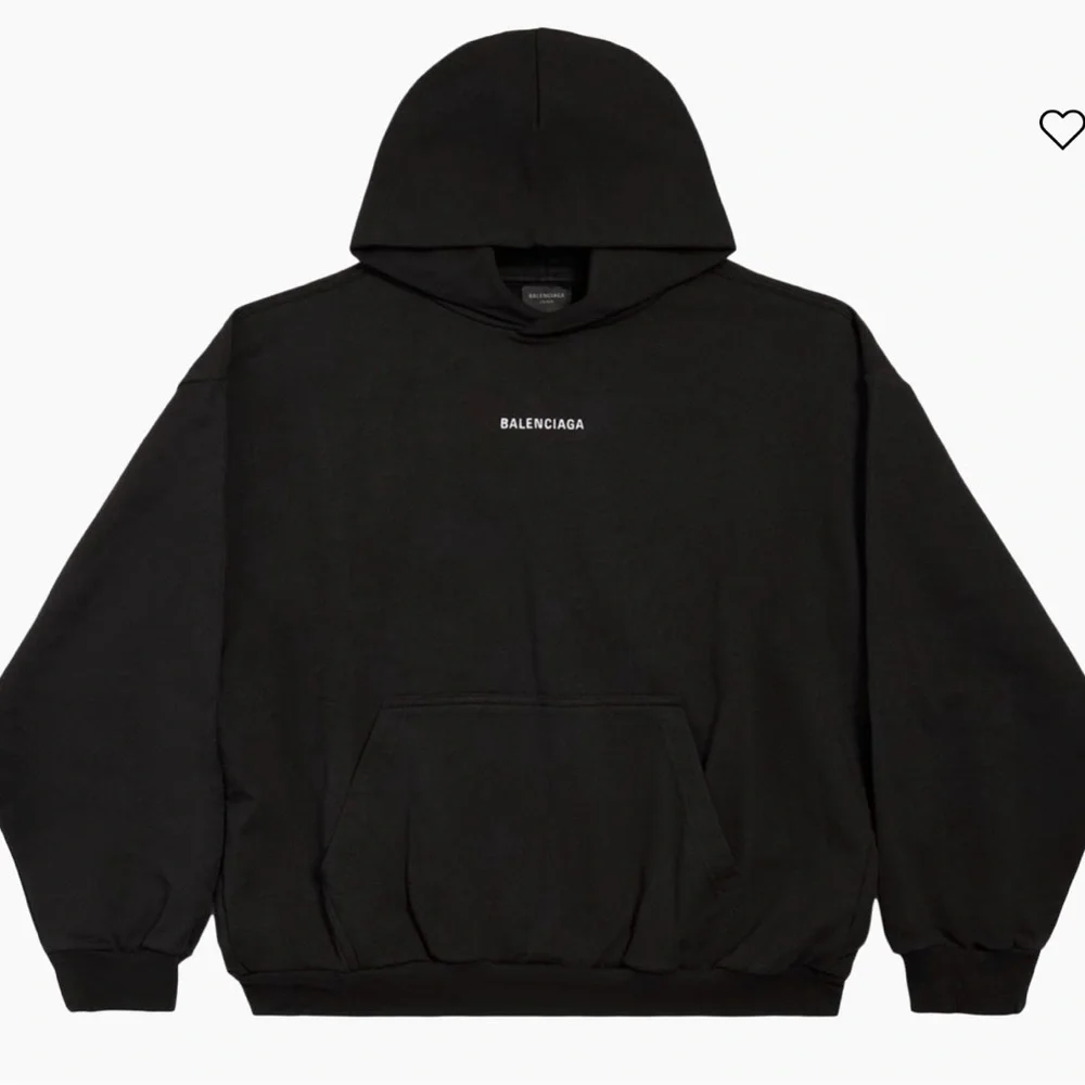 Balenciaga Black Logo Hoodie Oversized Luxury Streetwear Pullover

⸻ - Picture 2 of 7